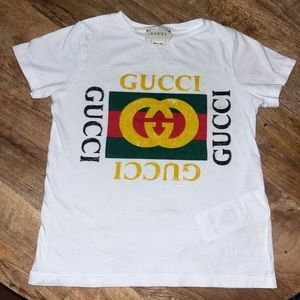 White Gucci T-shirt